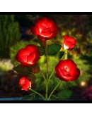 Градинска LED Соларна лампа роза